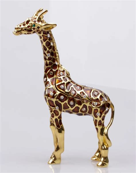 giraffe metal jeweled trinket box|Standing Giraffe Bejeweled Trinket Box .